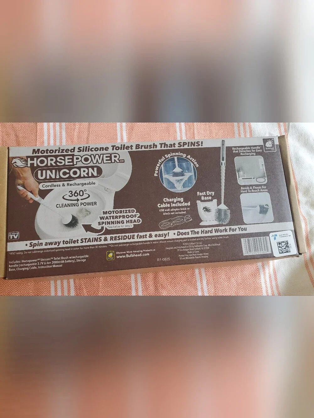 NIB Horsepower Unicorn Electric Toilet Brush
